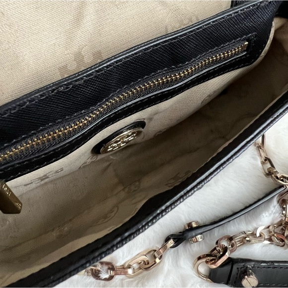 Authentic Tory Burch Saffiano Leather Crossbody Clutch - Picture 11 of 11